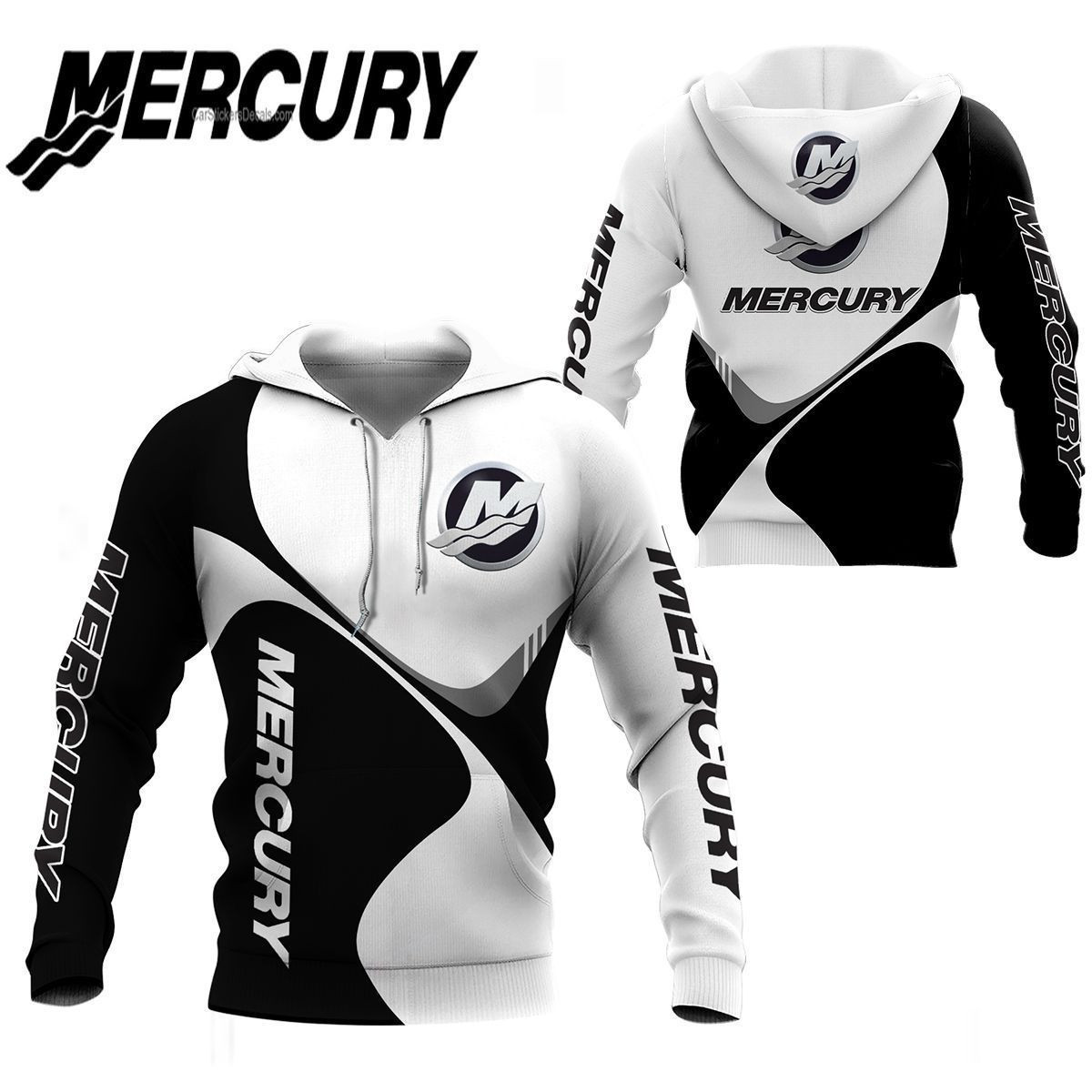 3D All Over Printed Mercury TIN  Shirts Ver 2 (White)
