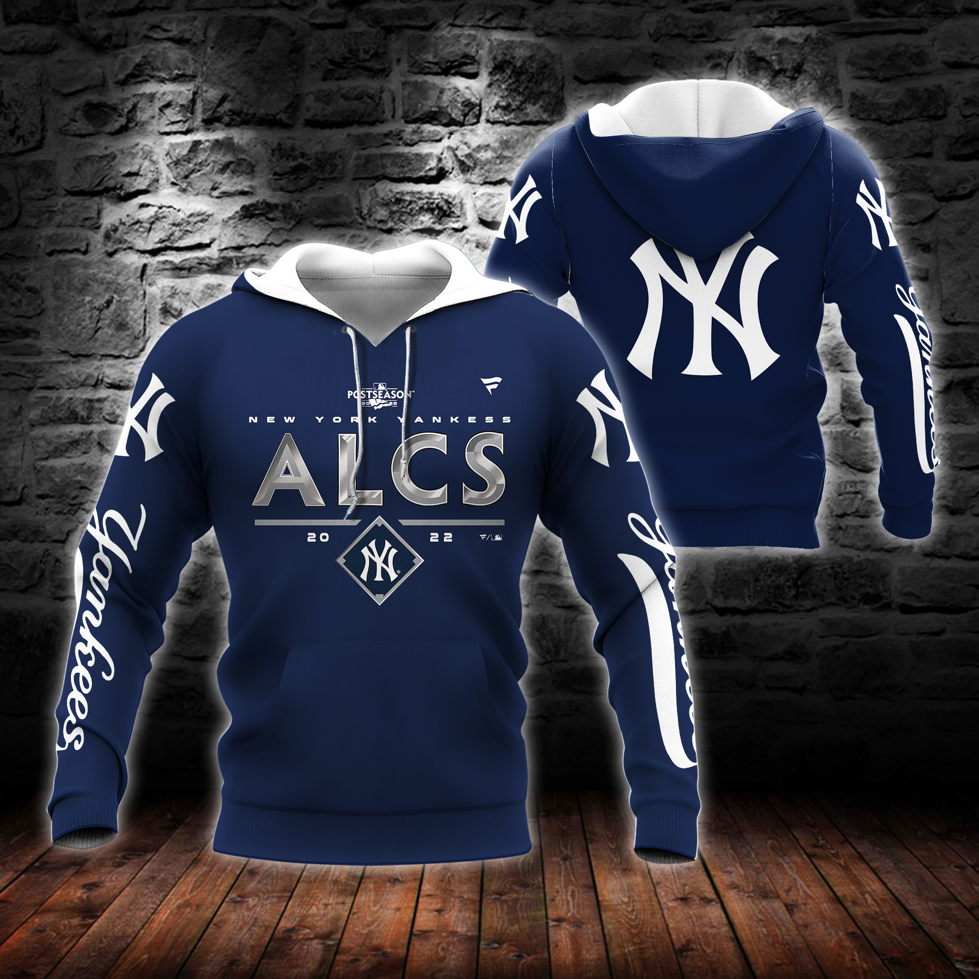 T-Shirt der New York Yankees mit 3D-Allover-Print