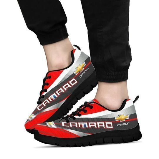 3D-gedruckte Chevrolet Camaro Nta Sneakers für Männer und Frauen Ver 10 (Rot)