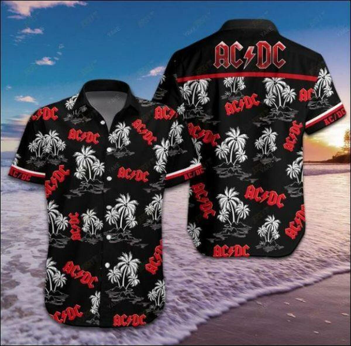 Ac/dc Hawaii Hawaiian Shirt
