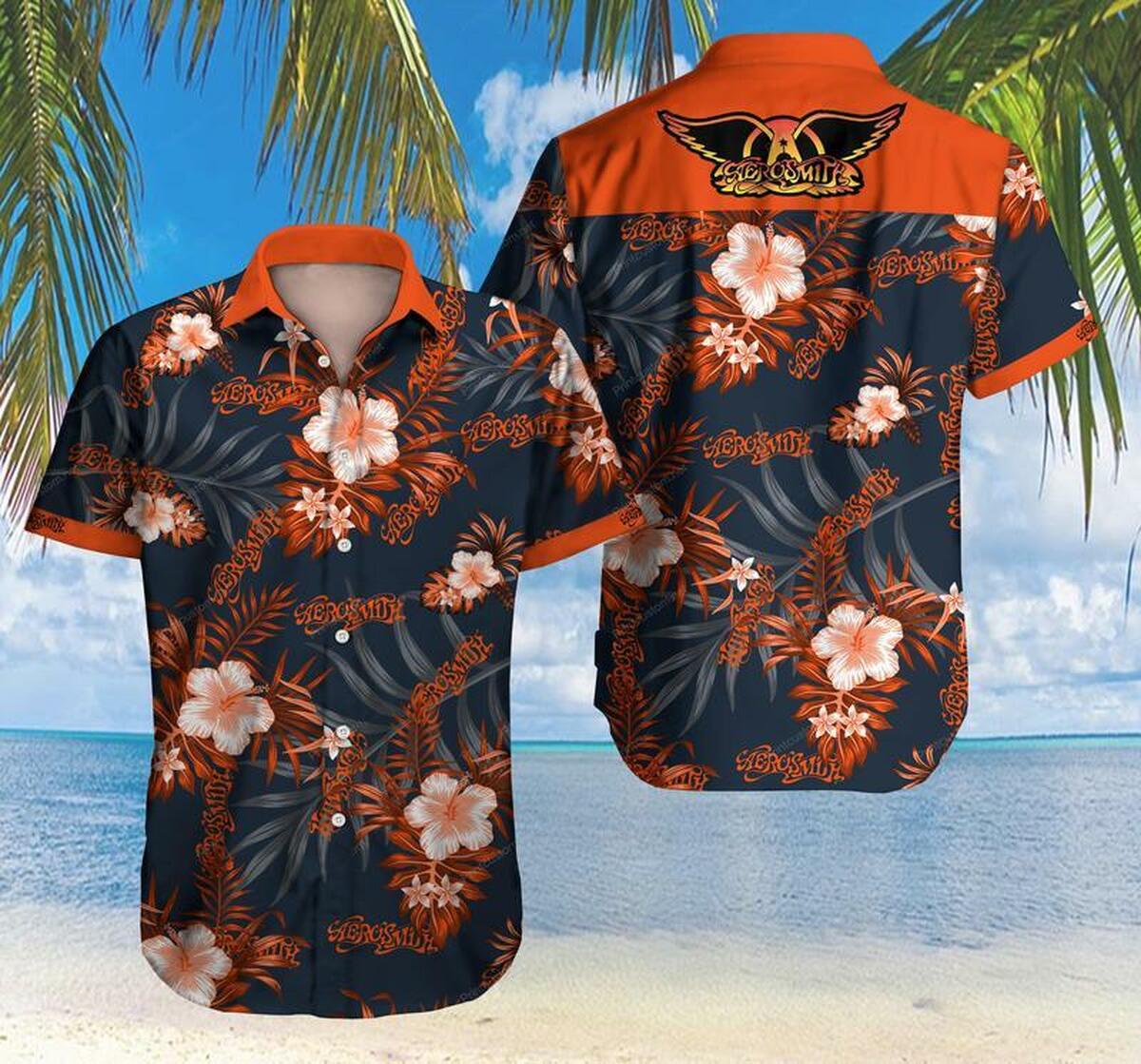 Chemise hawaïenne Aerosmith Hawaii