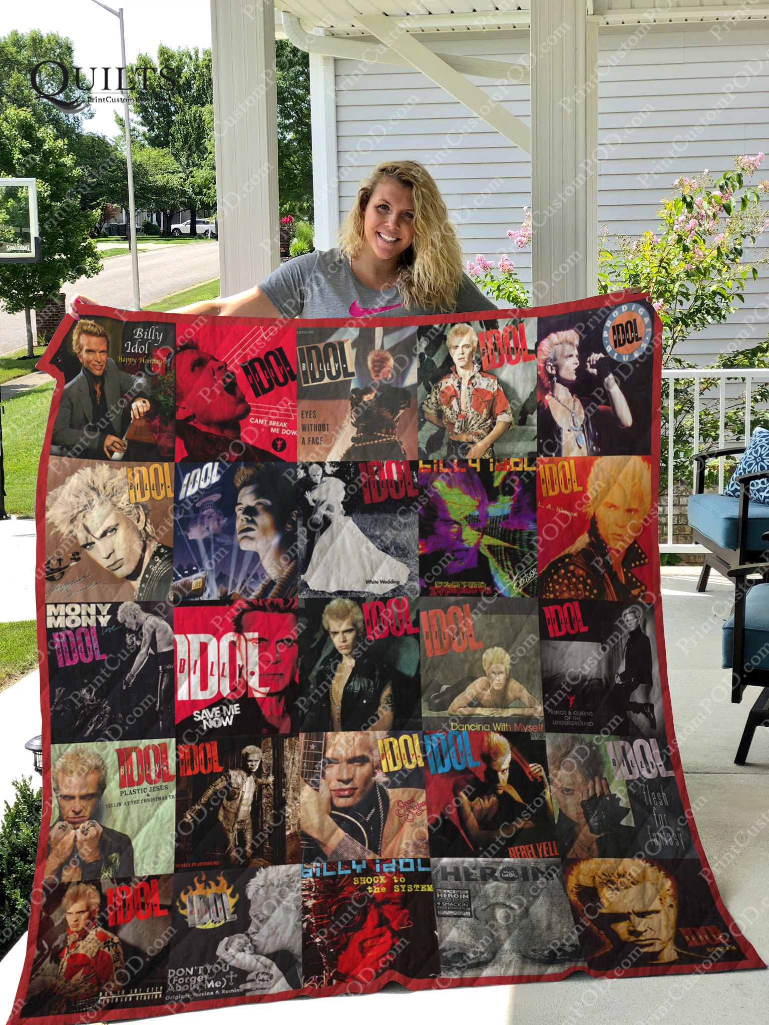 Billy Idol Albums Couverture courtepointe Ver 25