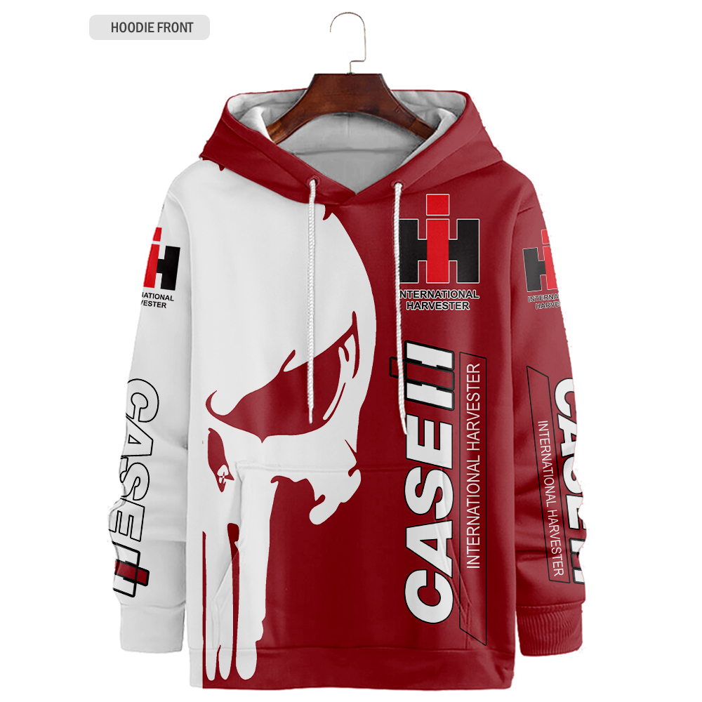 T-shirt à impression complète du client Case IH, sweat à capuche, fermeture éclair, bombardier, chemise hawaïenne 