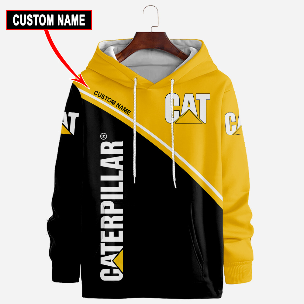 Caterpillar Inc T-shirt à impression complète, sweat à capuche, fermeture éclair, bombardier, chemise hawaïenne 