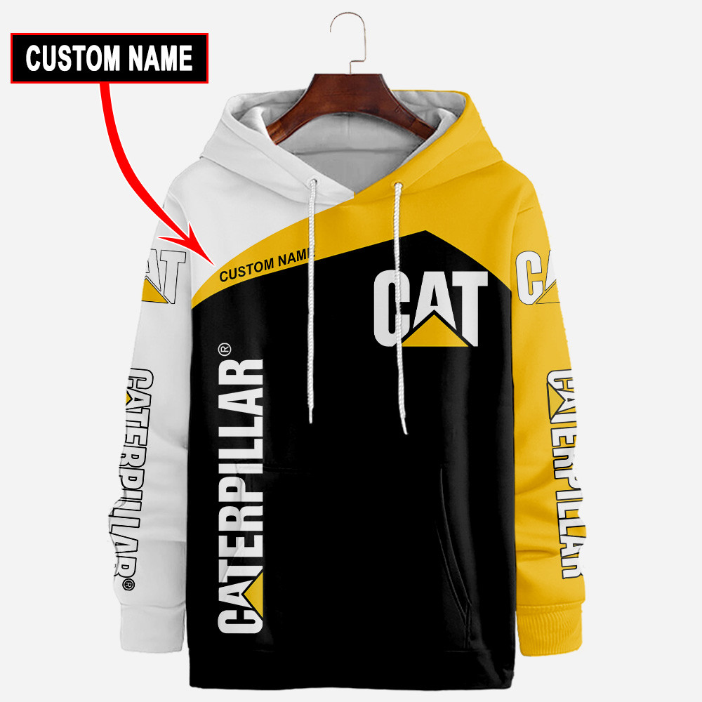 Caterpillar Inc T-shirt à impression complète, sweat à capuche, fermeture éclair, bombardier, chemise hawaïenne 