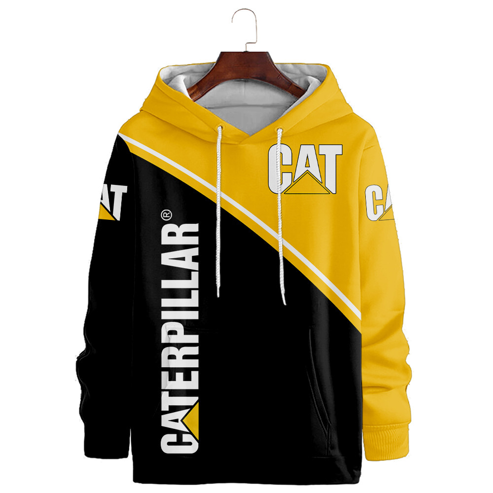 Caterpillar Inc T-shirt à impression complète, sweat à capuche, fermeture éclair, bombardier, chemise hawaïenne 
