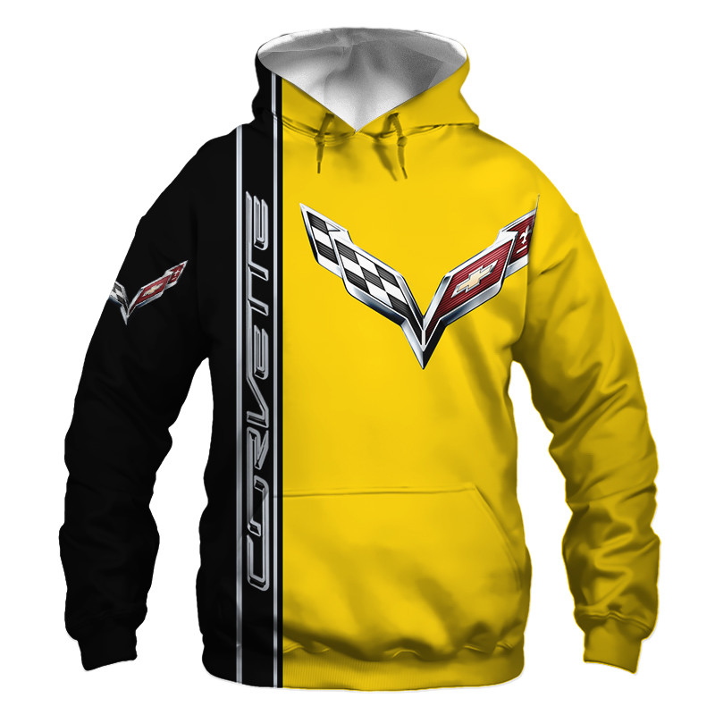 Corvette t-shirt à capuche vêtements impression complète 3D