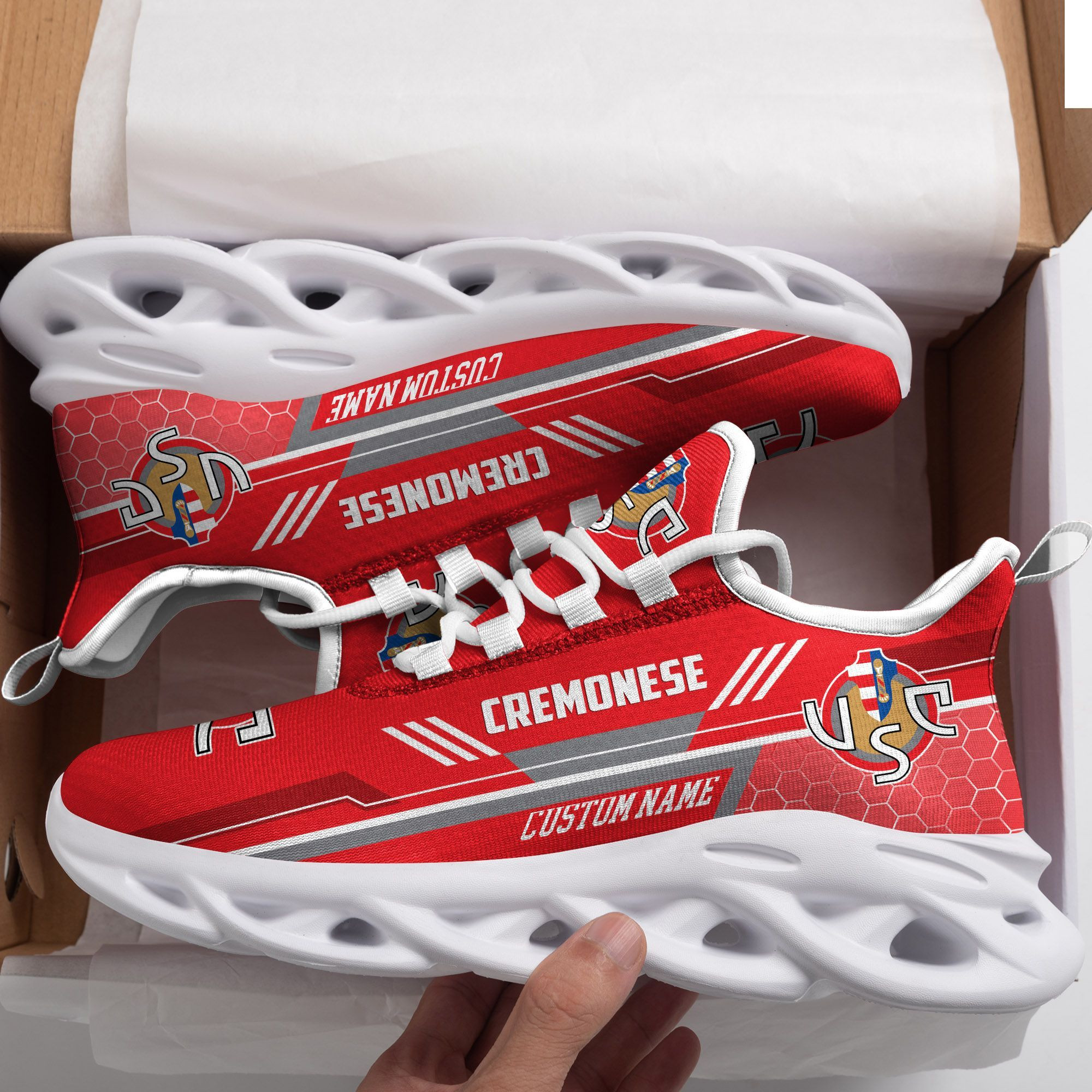 Chaussures de baskets Max Soul personnalisées Cremonese