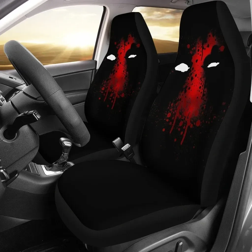 Housses de siège de voiture thème Deadpool Art Dark Blood 191202