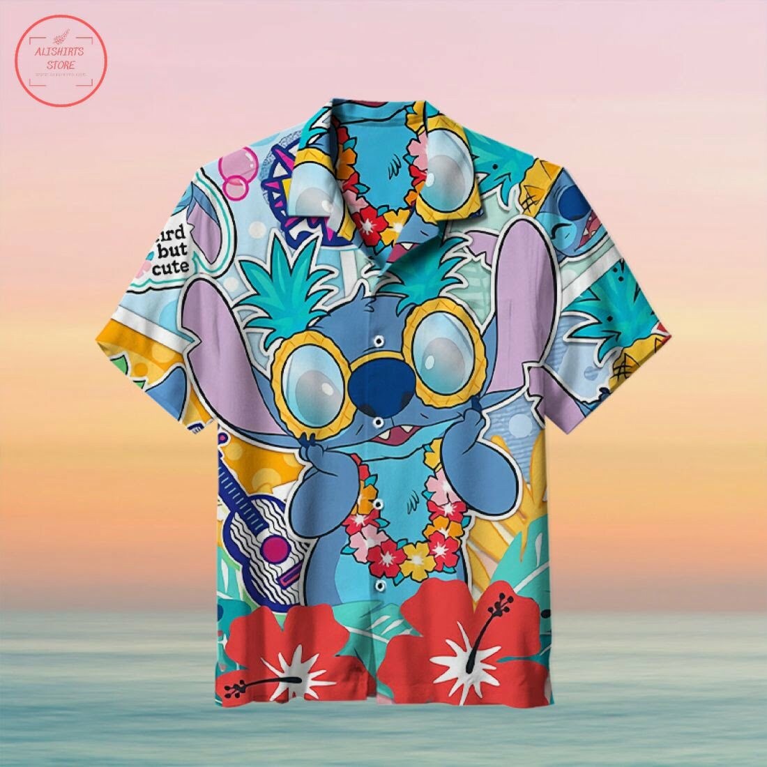 Chemise hawaïenne Lilo et Stitch