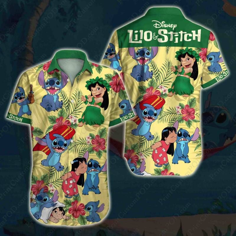 Chemise hawaïenne Lilo et Stitch