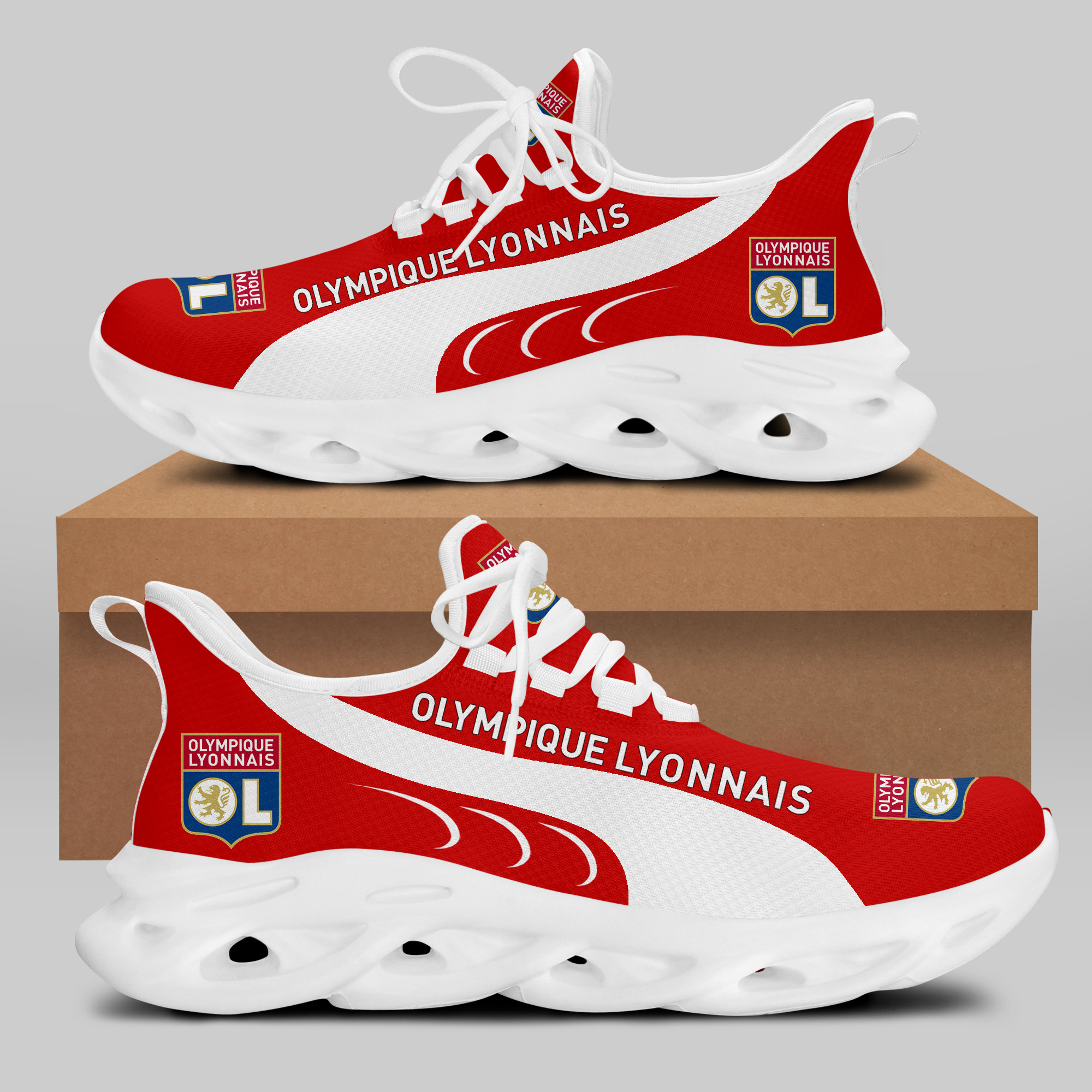 Olympique Lyonnais Sneakers Running Shoes Ver 2