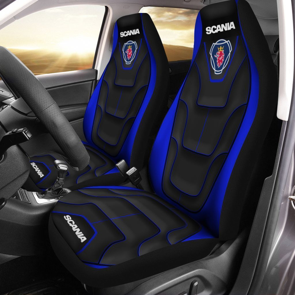 SCANIA  Car Seat Cover (Set of 2) Ver 1 (Blue)