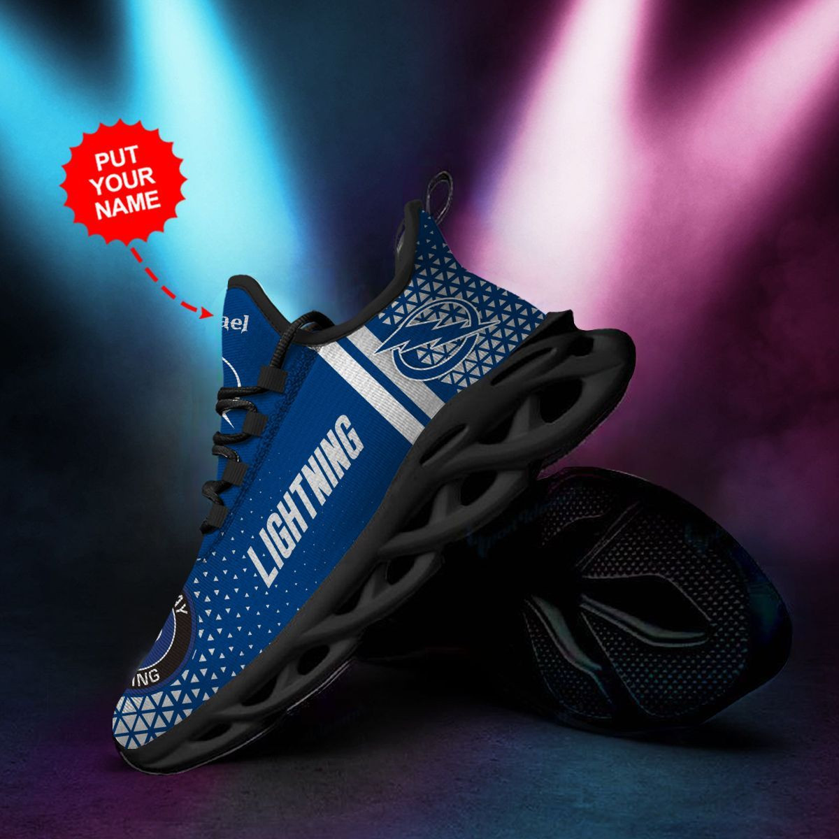 Chaussures de baskets Max Soul personnalisées du Lightning de Tampa Bay