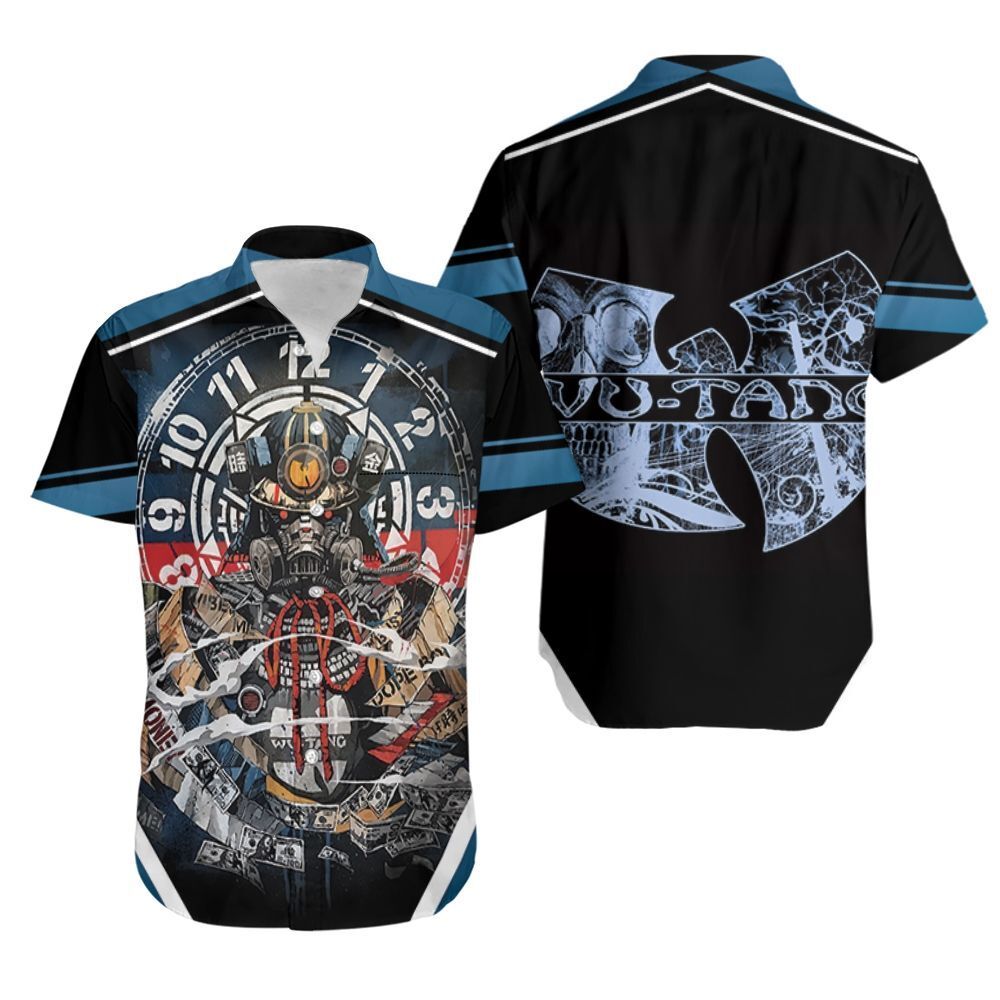Wu Tang Clan Dragon 76 Time Is Money Legend Rappeur Hip Hop Hawaïen Chemise Hawaïenne