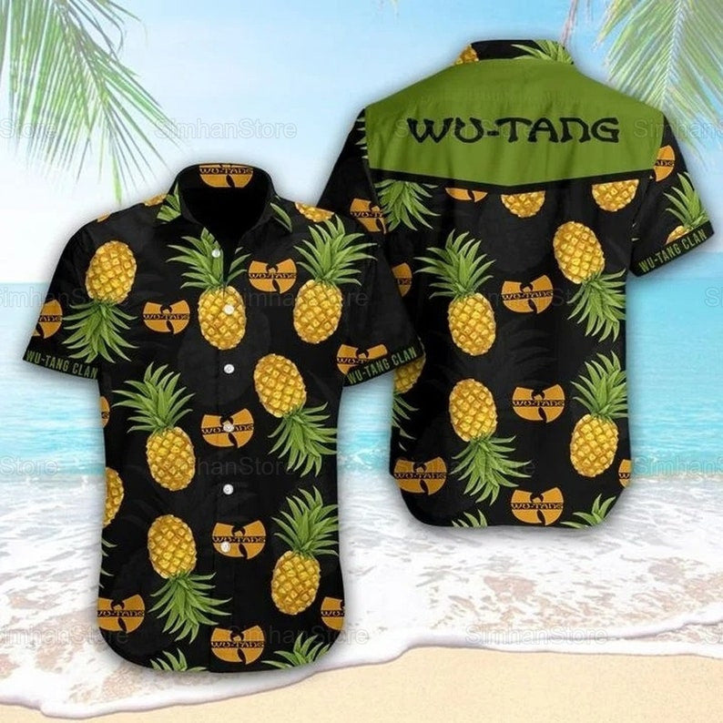 Chemise hawaïenne d'été Hip Hop Wu Tang Clan