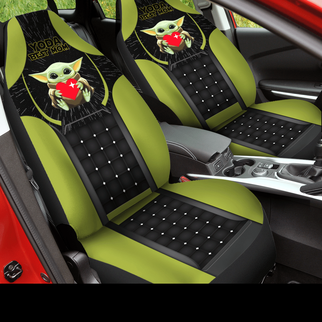 Baby Yoda In The Spaceship Car Seat Covers (SET OF 2)